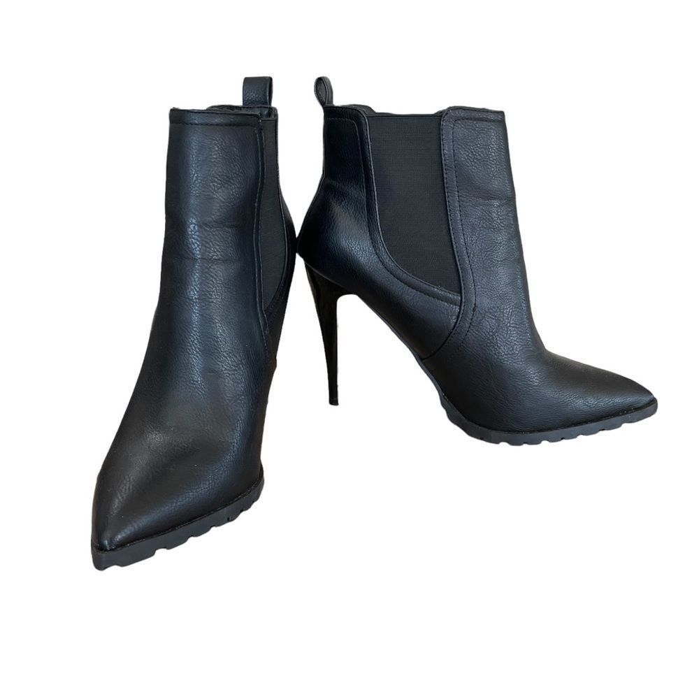 Black Heeled Ankle Boots